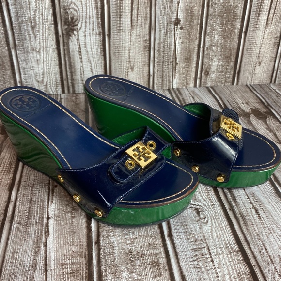 Tory Burch Shoes - Tory Burch Rosie Two Toned Wedges size 5
